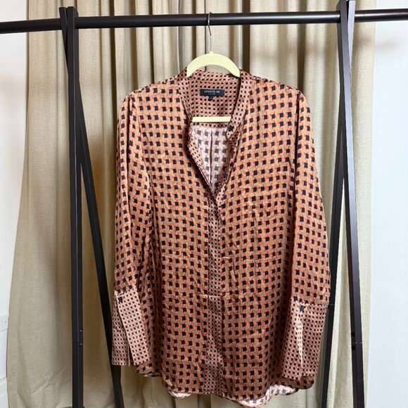 Lafayette 148 New York | Size L | Desra Highgate Silk Tunic Top - Picture 5 of 12